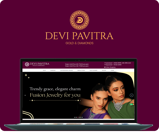 Devipavitra homepage design